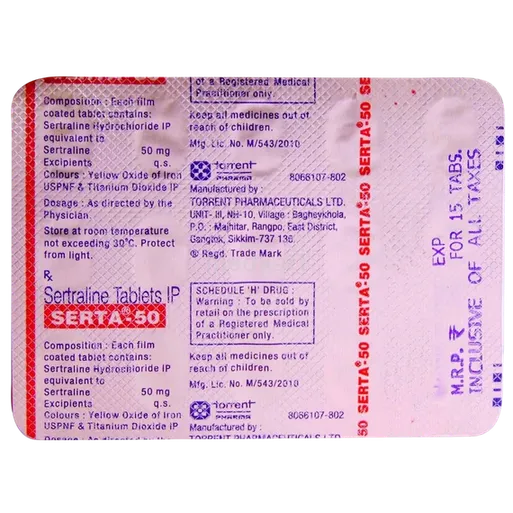 serta 50mg tablet 15's